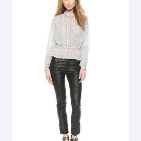 Free People pretty patterned blouse - Picture 8 of 8